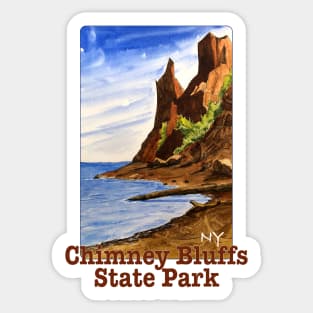 Chimney Bluffs State Park, New York Sticker